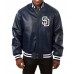 San Diego Padres Varsity Navy Blue Leather Jacket